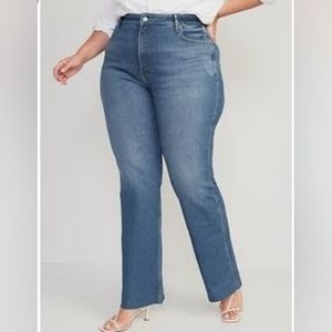 Women's Old Navy Higher High-rise Flare Secret Smooth Pockets Jeans